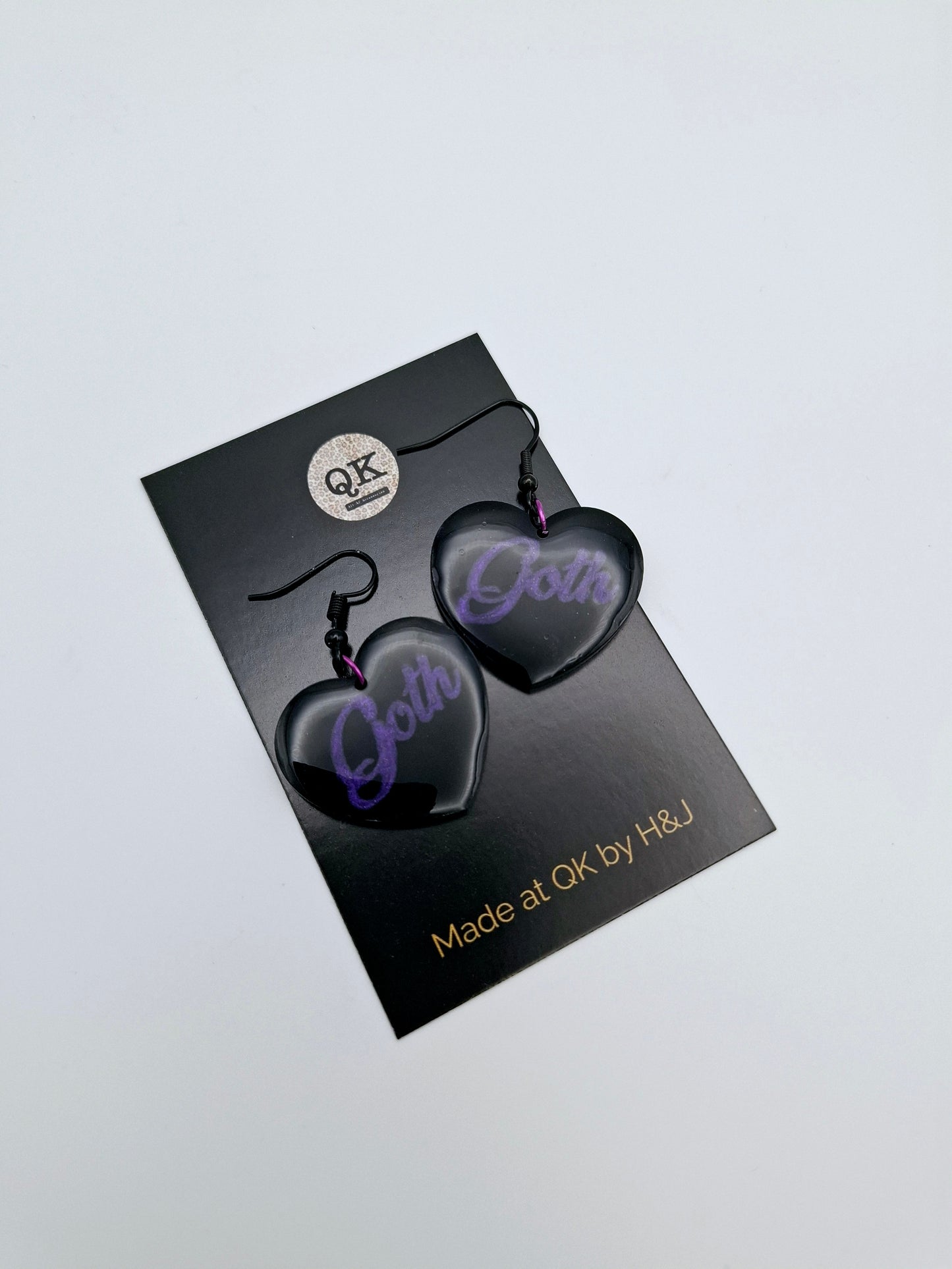 Goth Purple Earrings