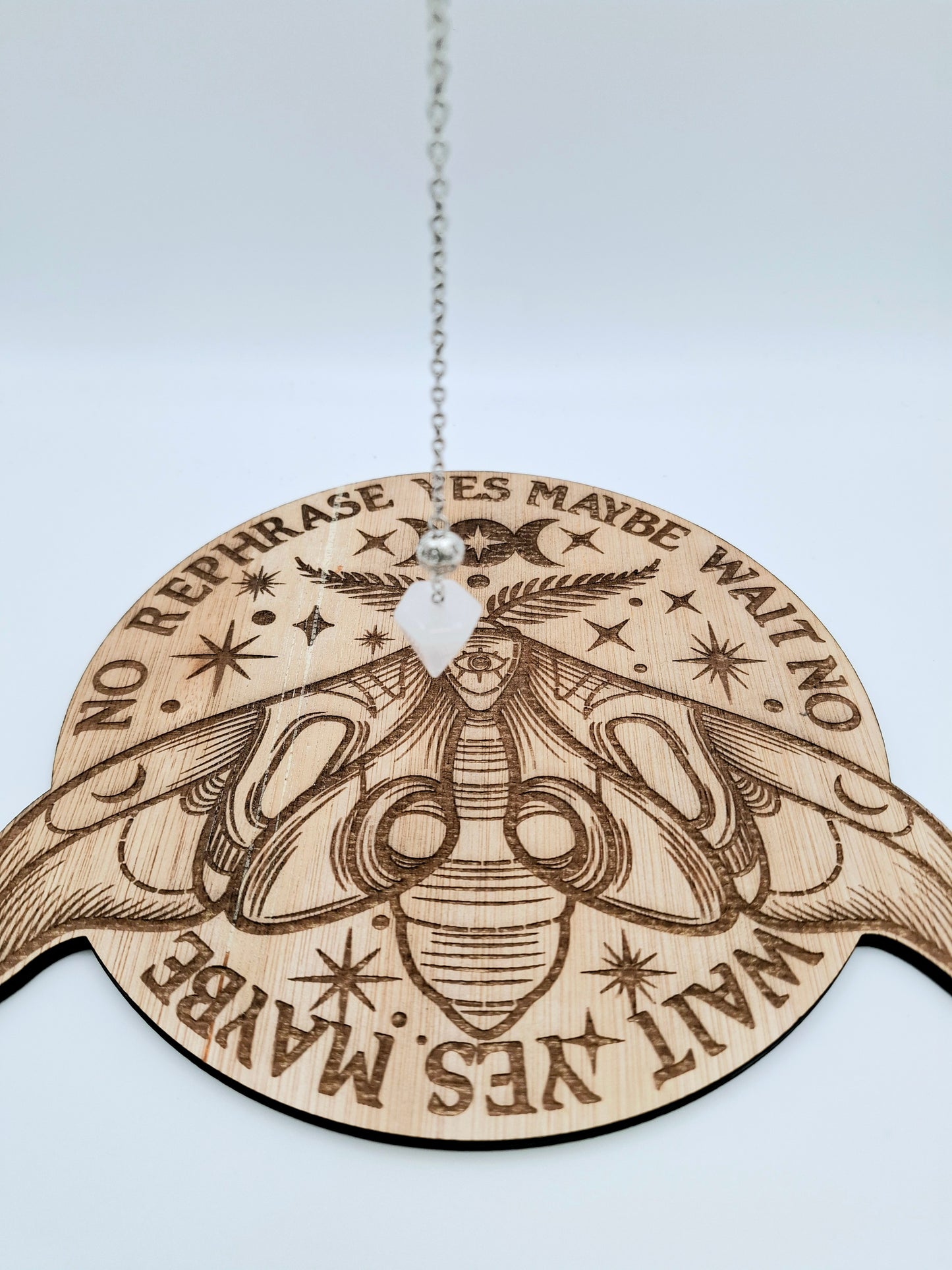 Engraved Wooden Pendulum Board 20cm