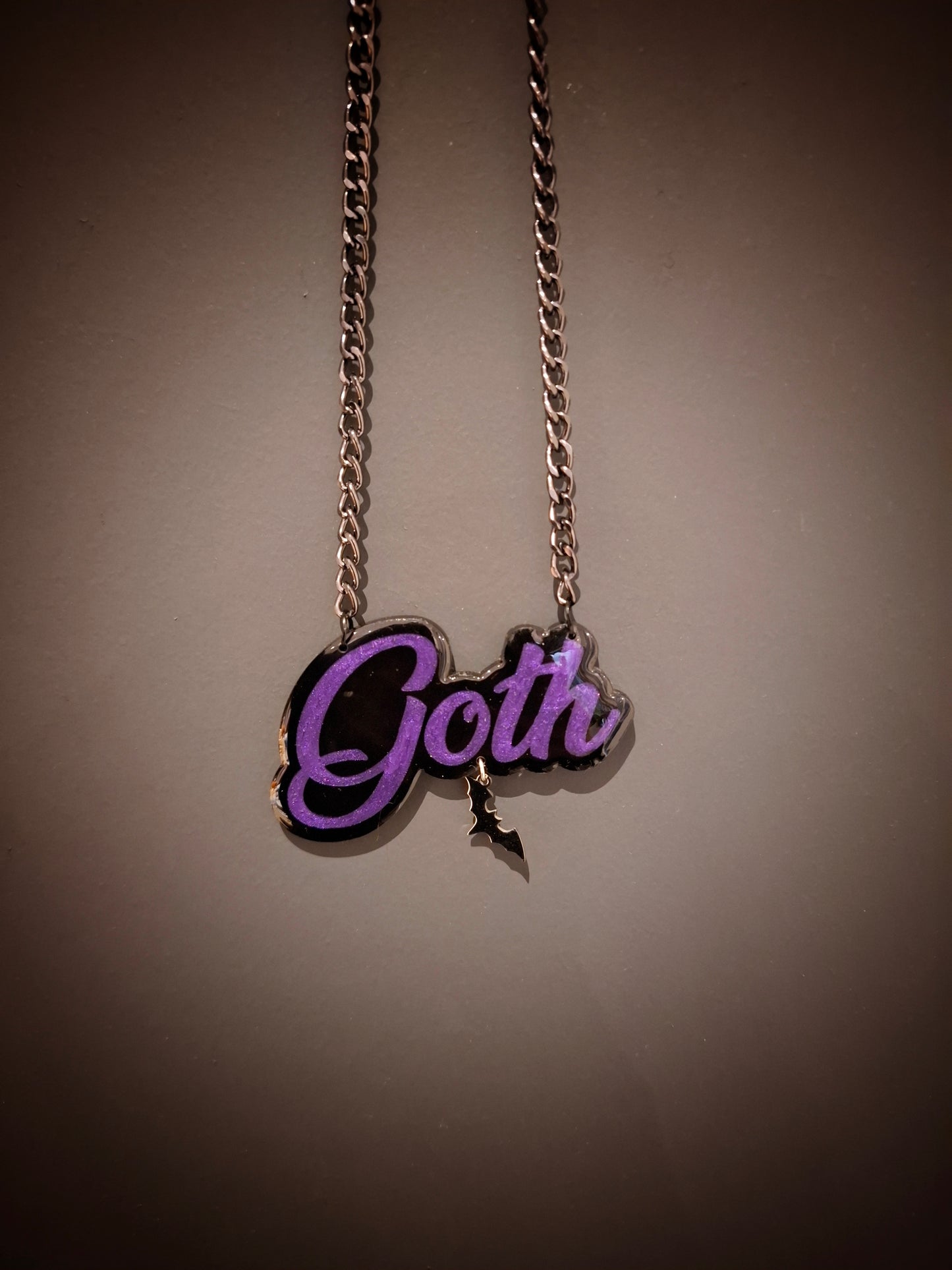 Goth Purple Necklace