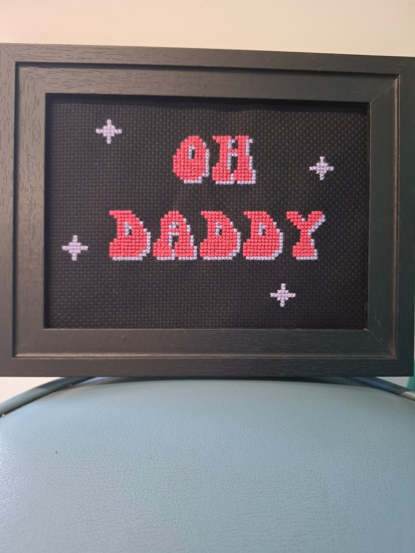 Daddy Framed Cross Stitch