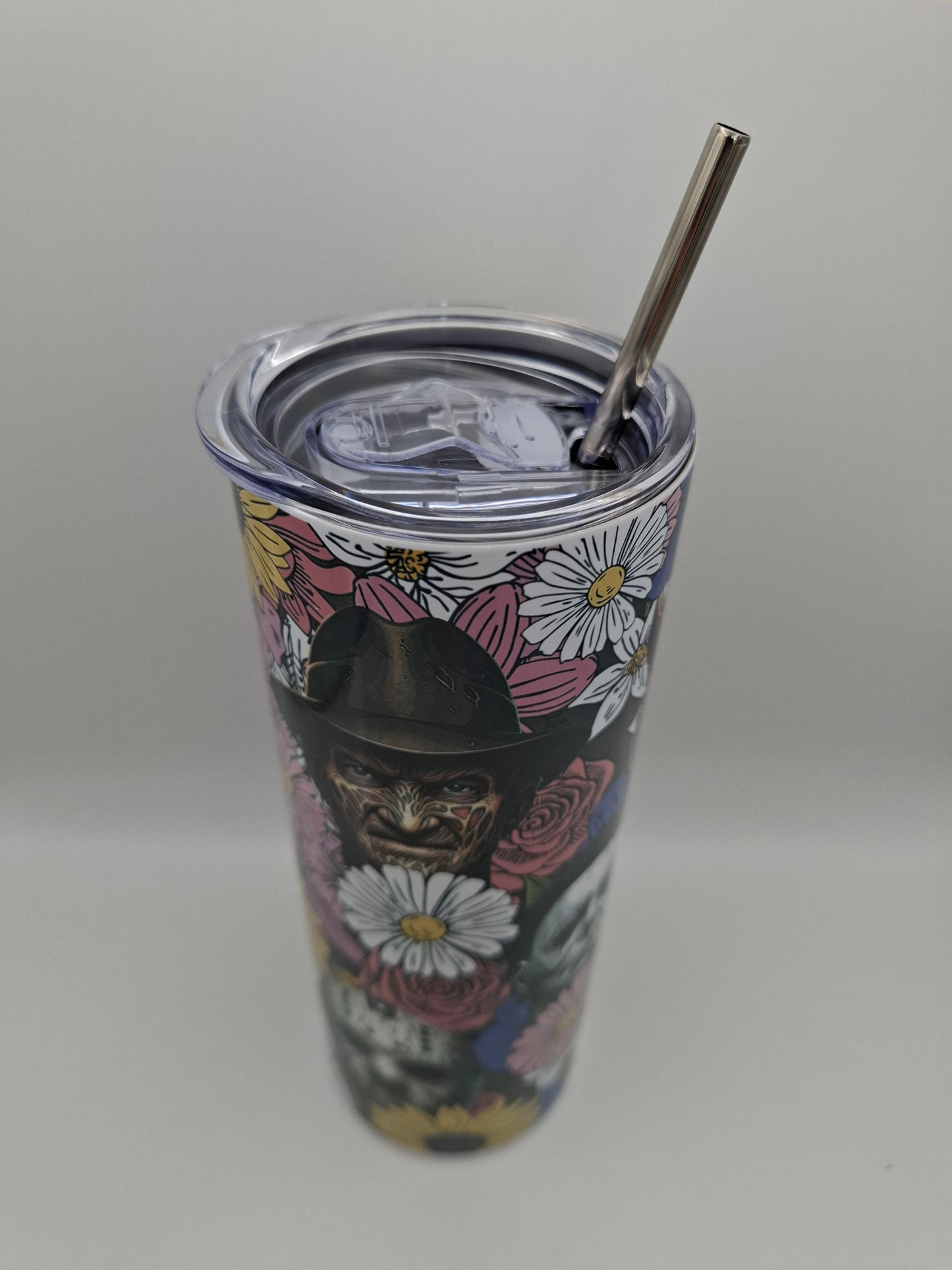 Horror Flowers 20oz Metal Tumbler