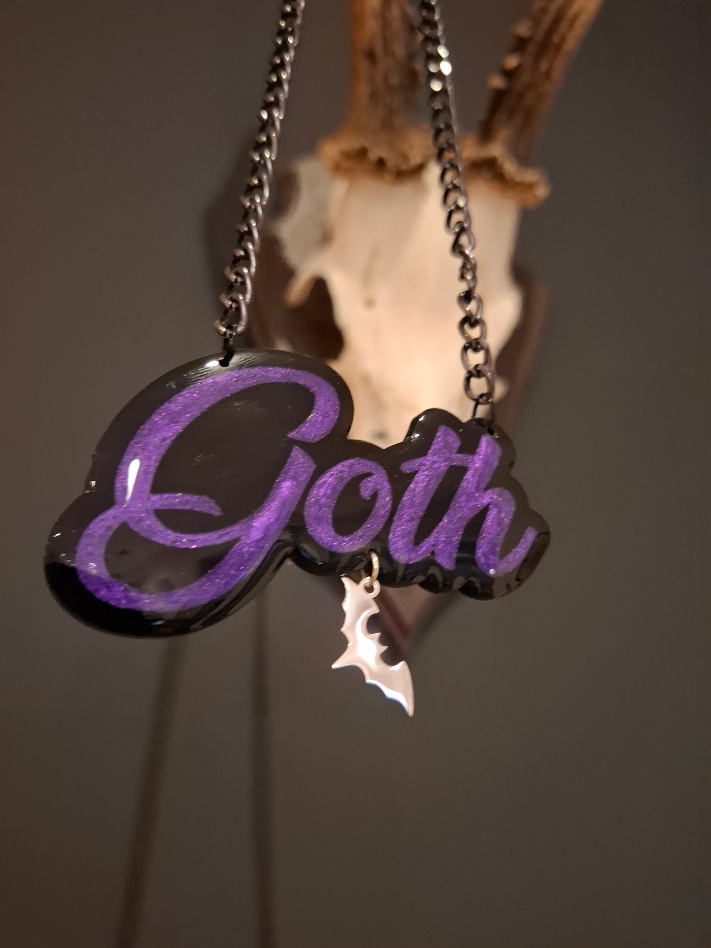 Goth Purple Necklace