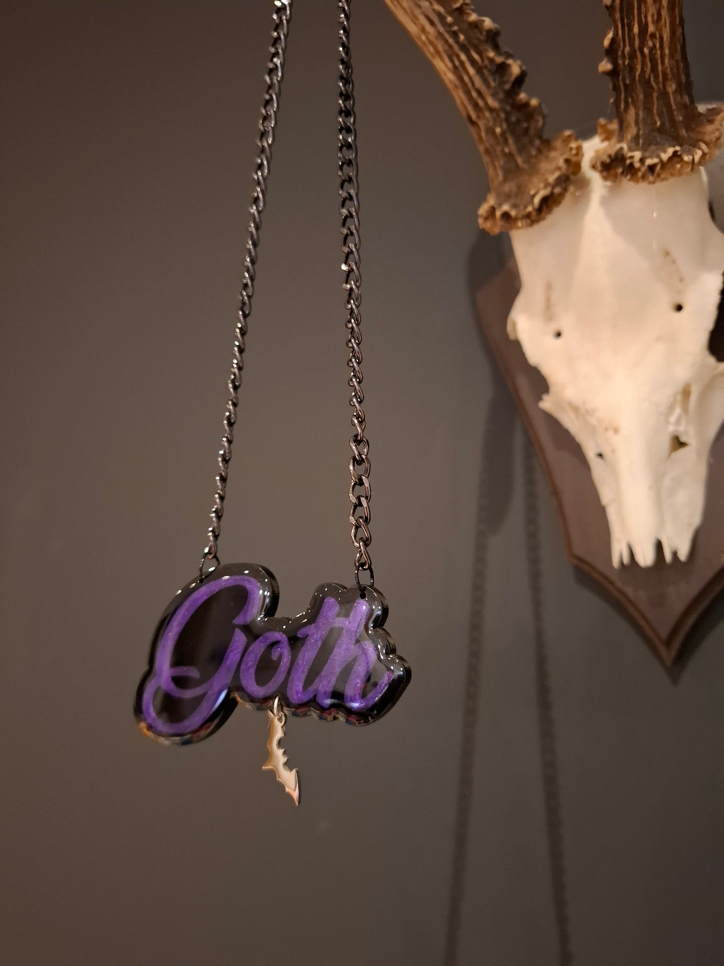 Goth Purple Necklace