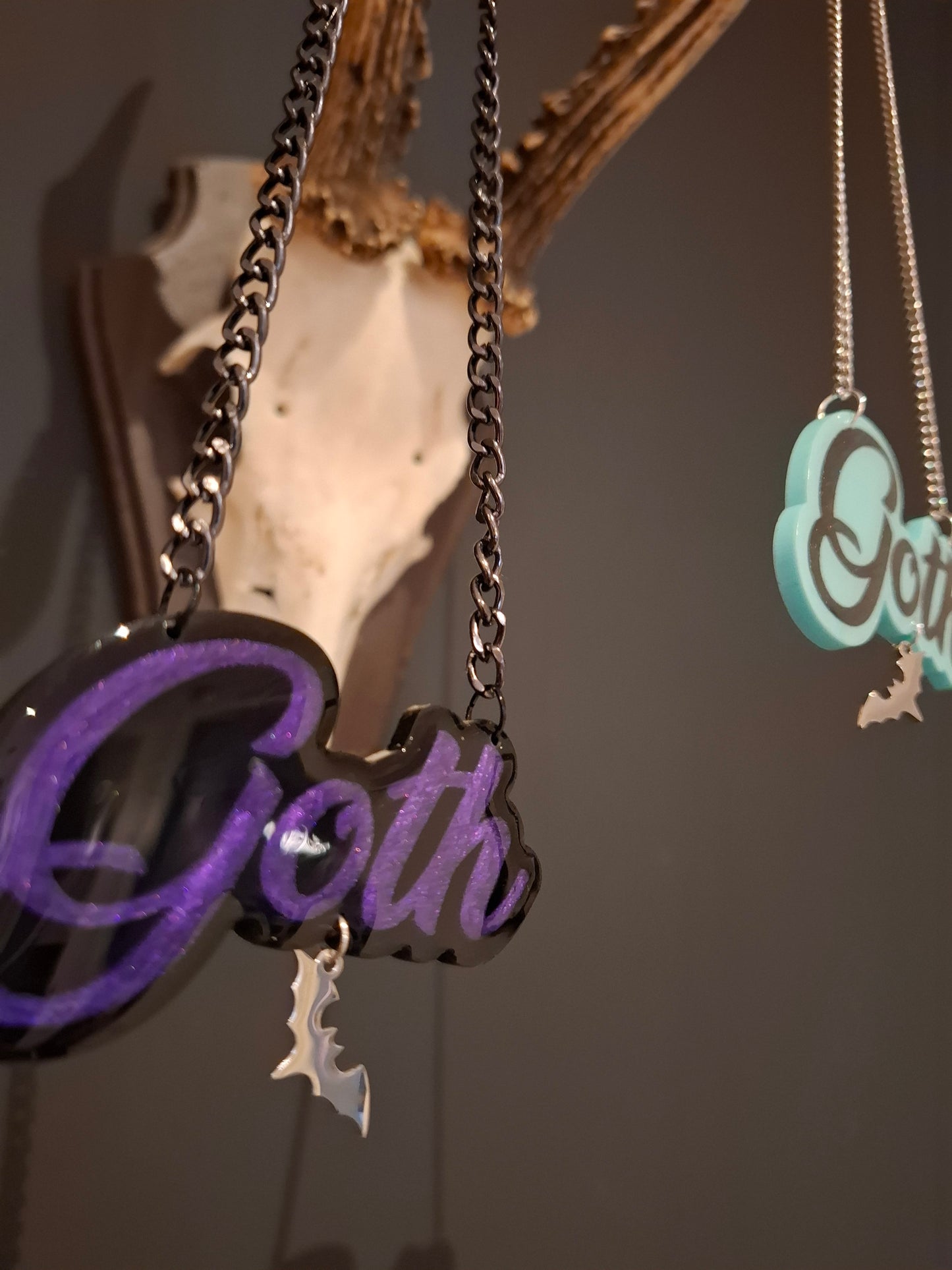 Goth Purple Necklace