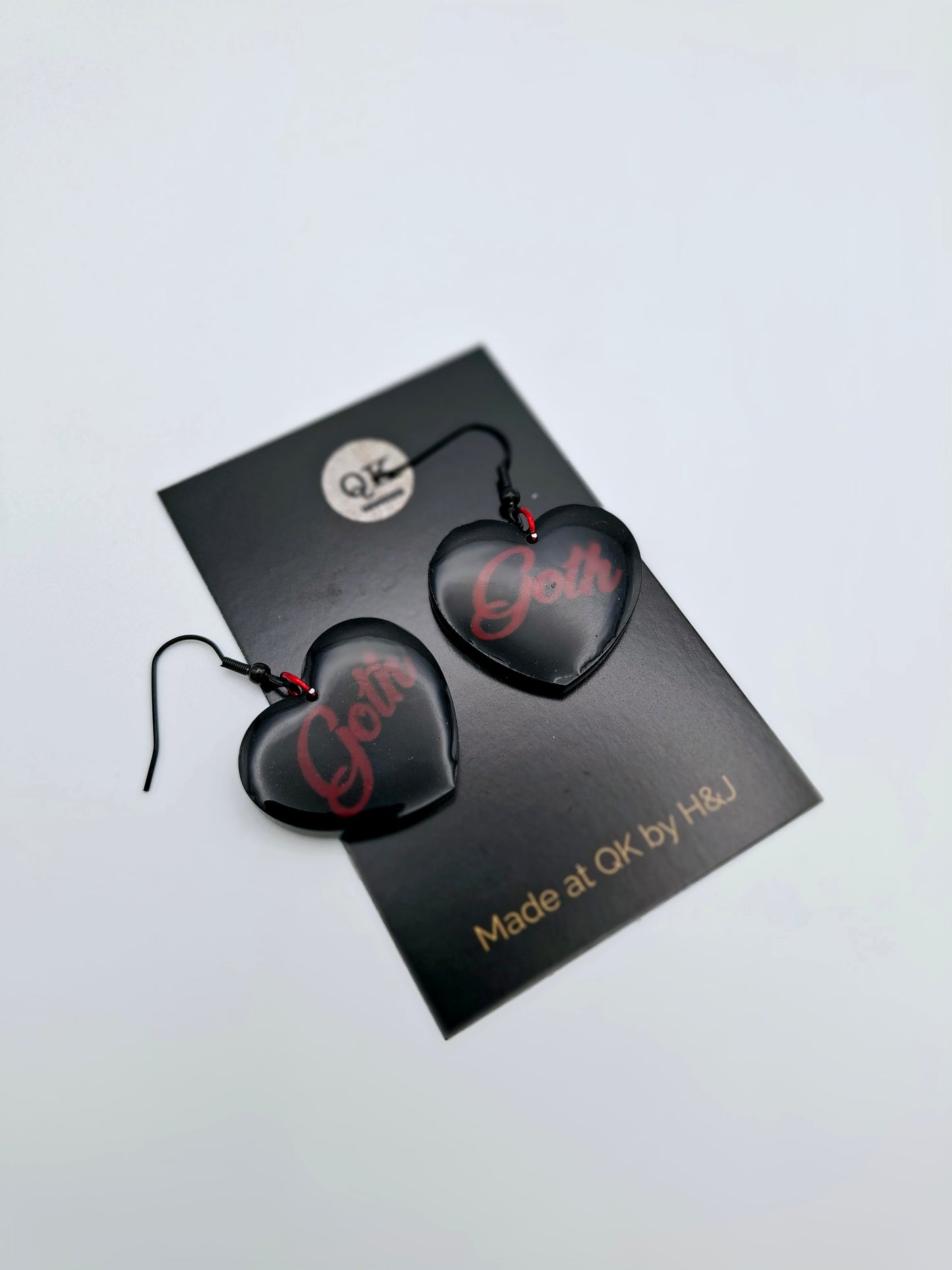 Goth Red Earrings