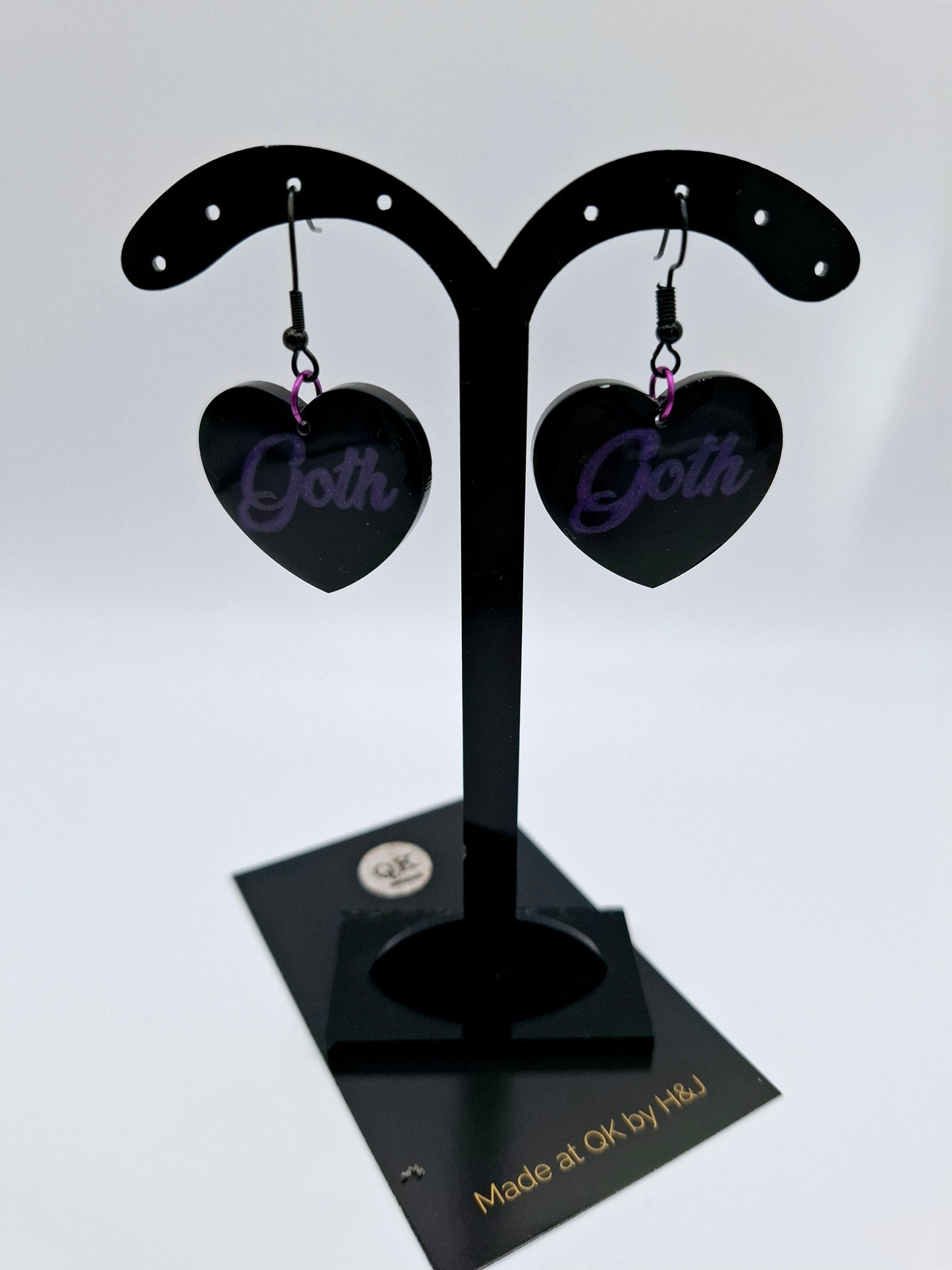 Goth Purple Earrings