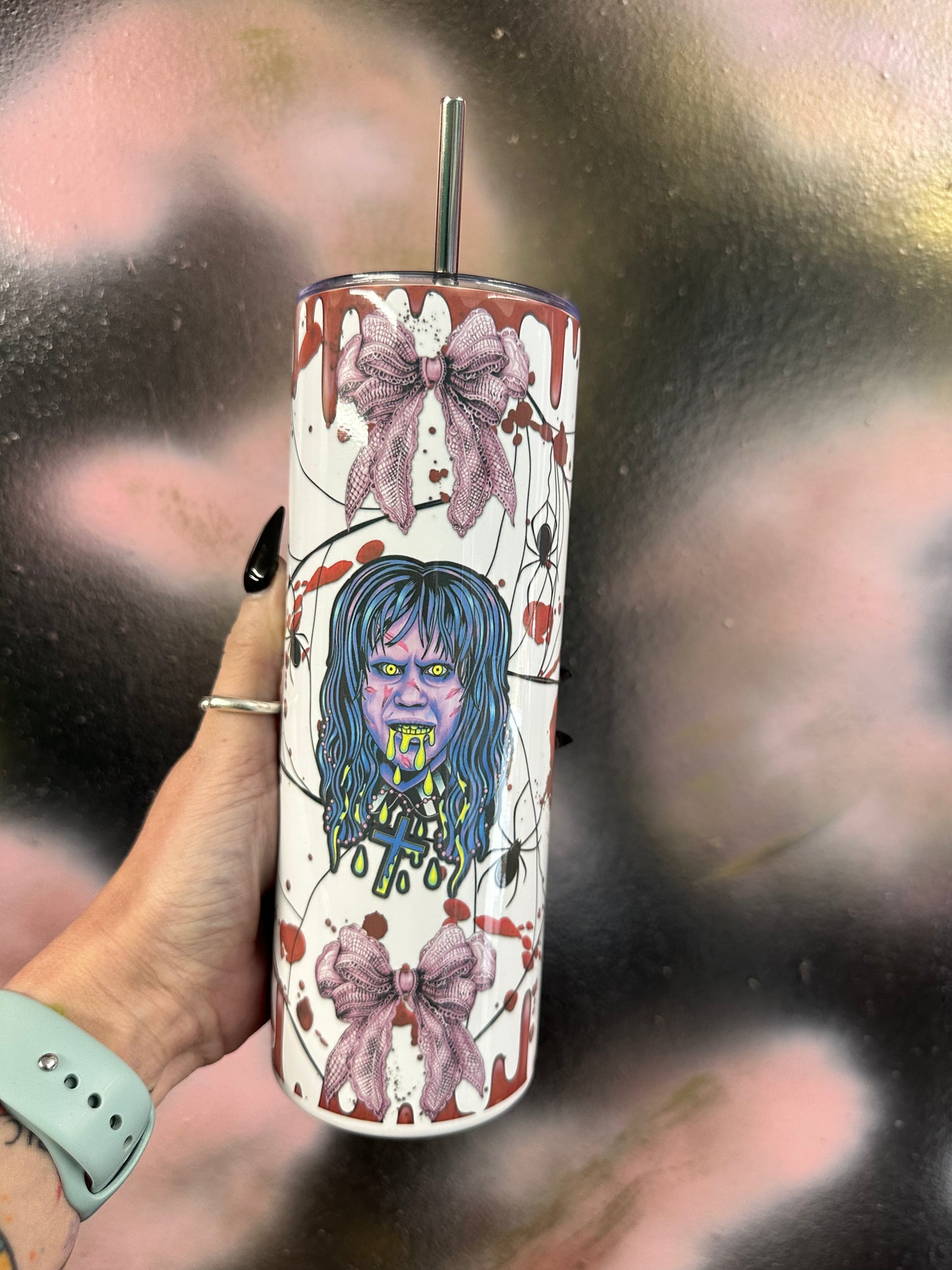 Possessed Girl 20oz Metal Tumbler