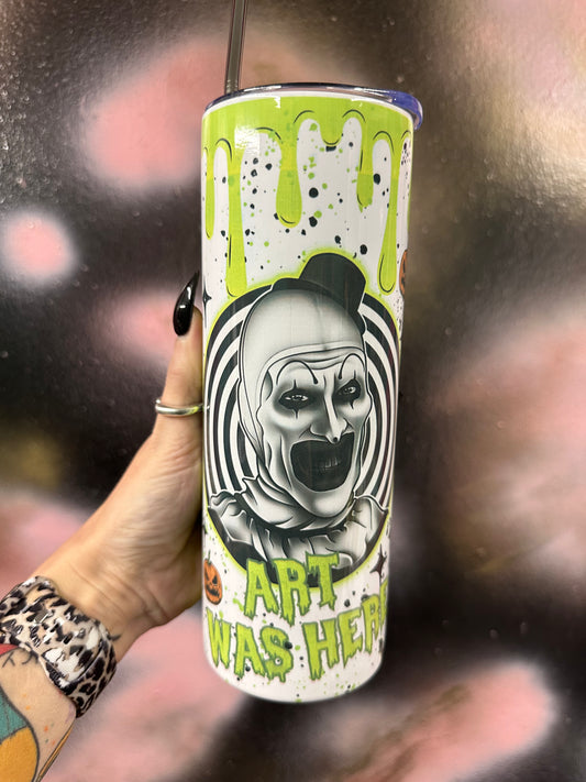 Art the scary guy 20oz Metal Tumbler