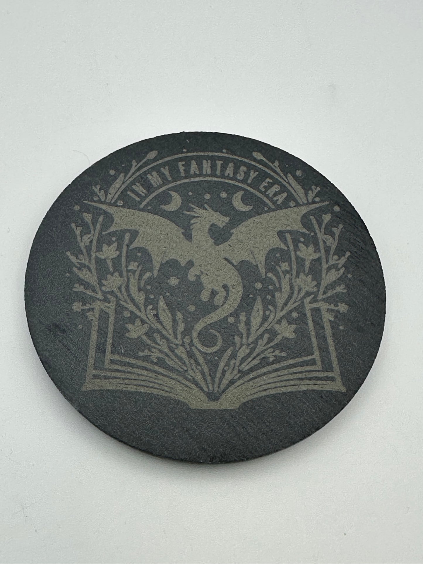 Fantasy Era Engraved Slate Coaster