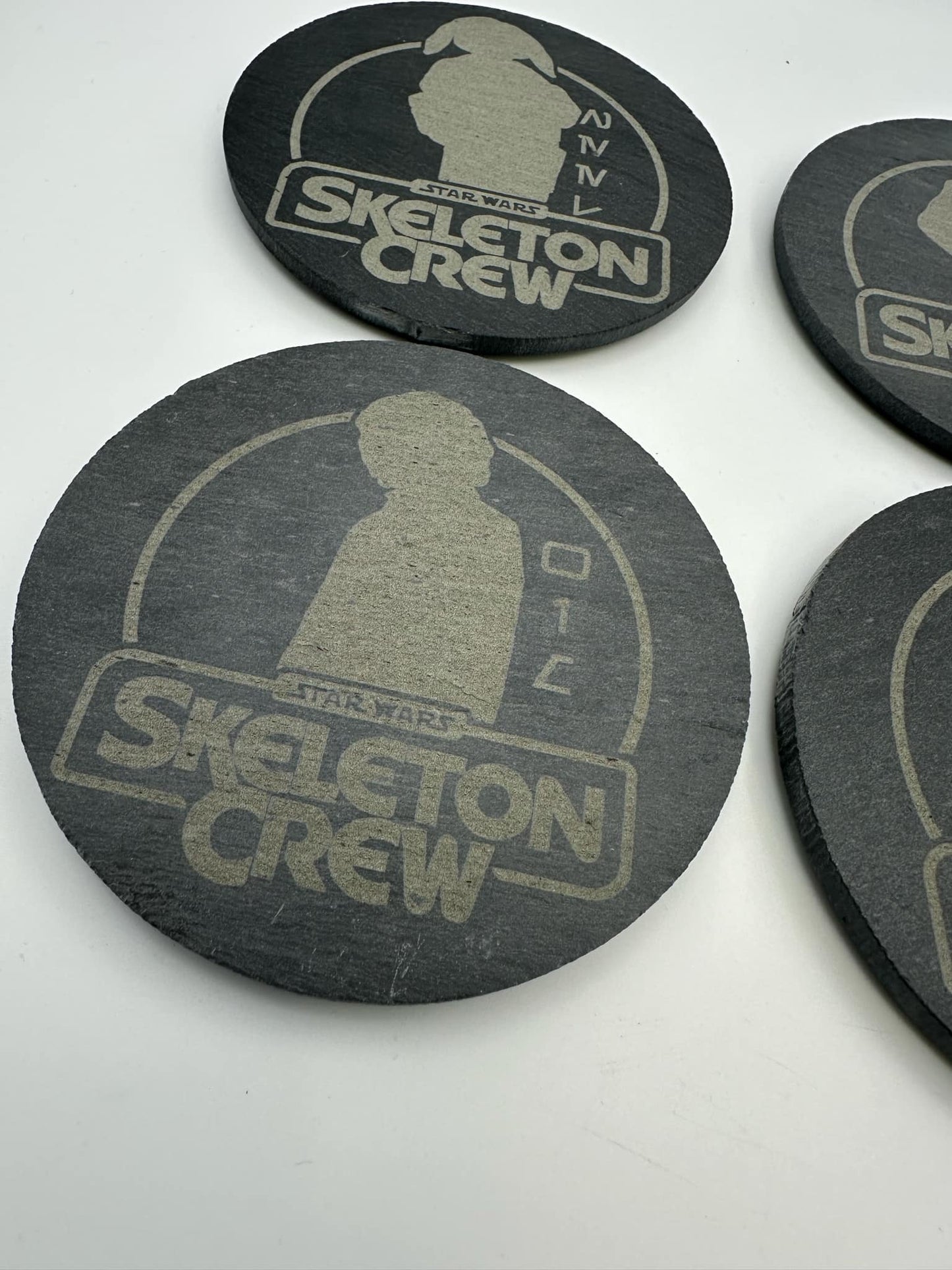 Skeleton Crew Slate Coaster Set of 4