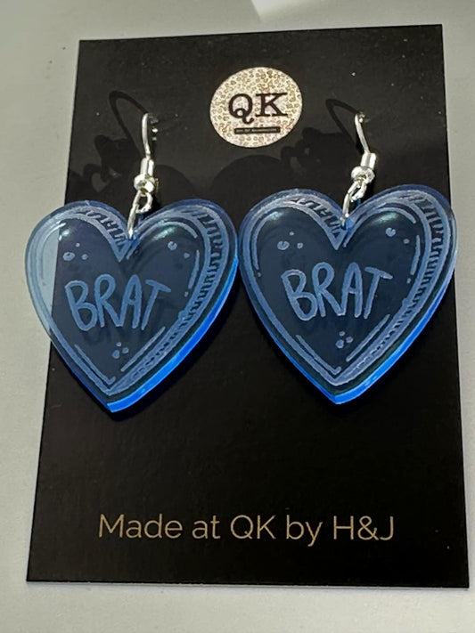 Brat Heart Earrings