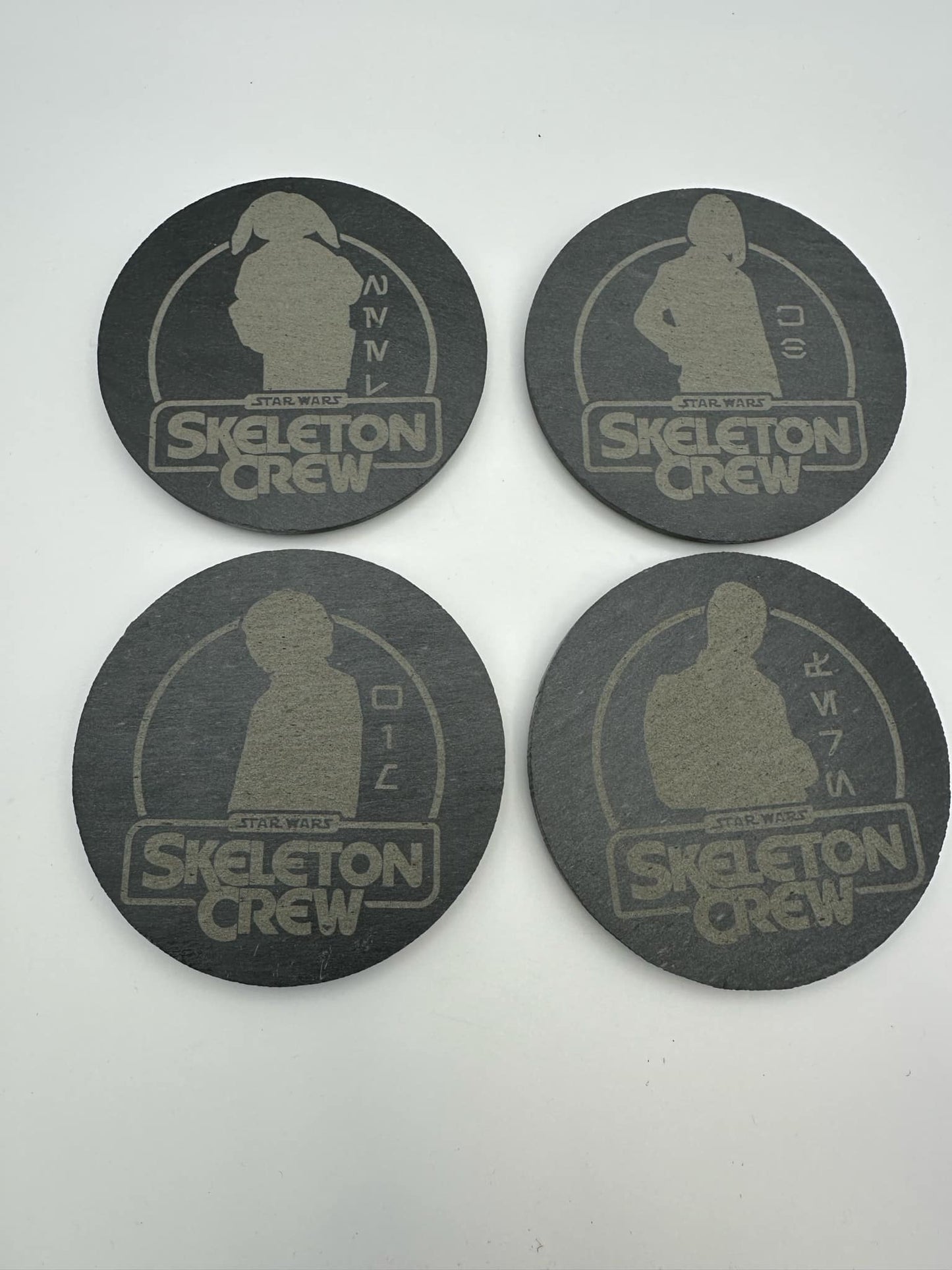 Skeleton Crew Slate Coaster Set of 4