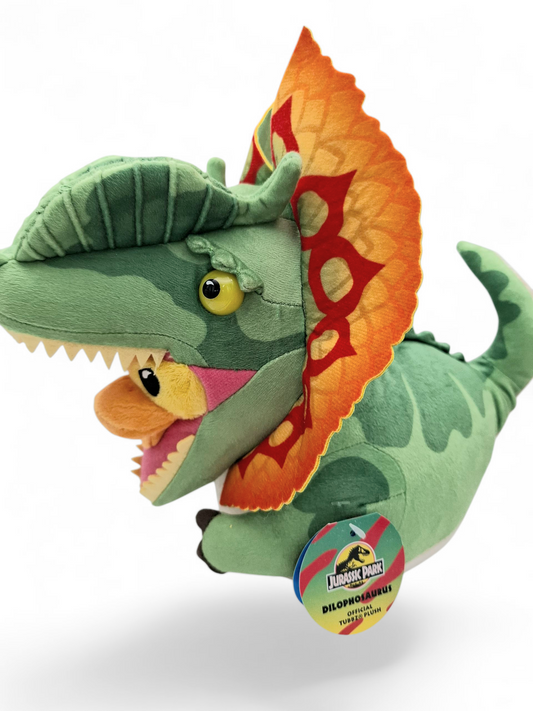 TUBBZ Official Dilophosaurus Collectible Duck Plushie- Jurassic Park Edition