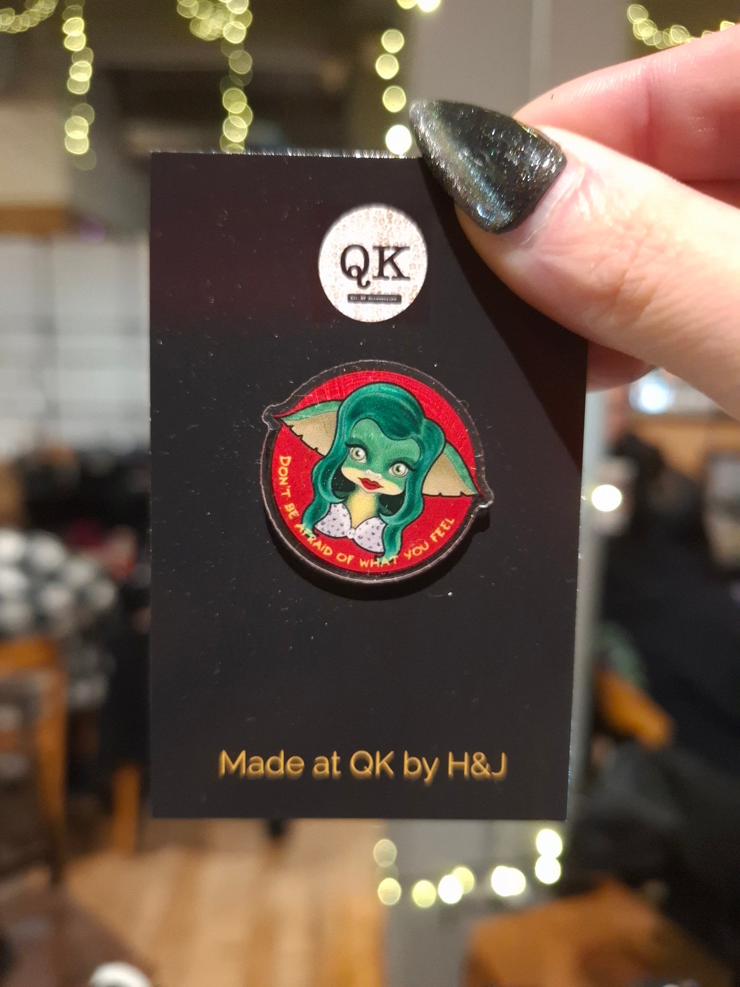 Greta Gremlin Pin Badge