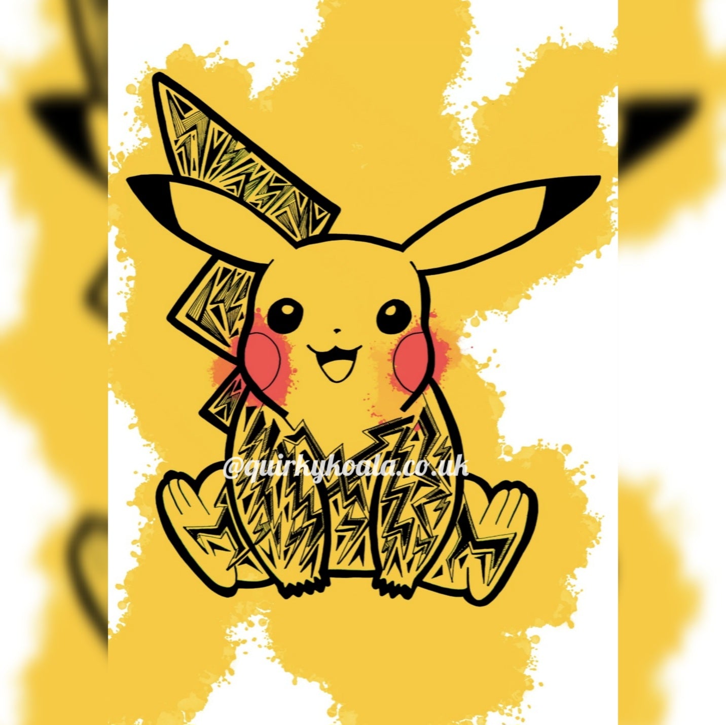 Pikachu Fan Art Print