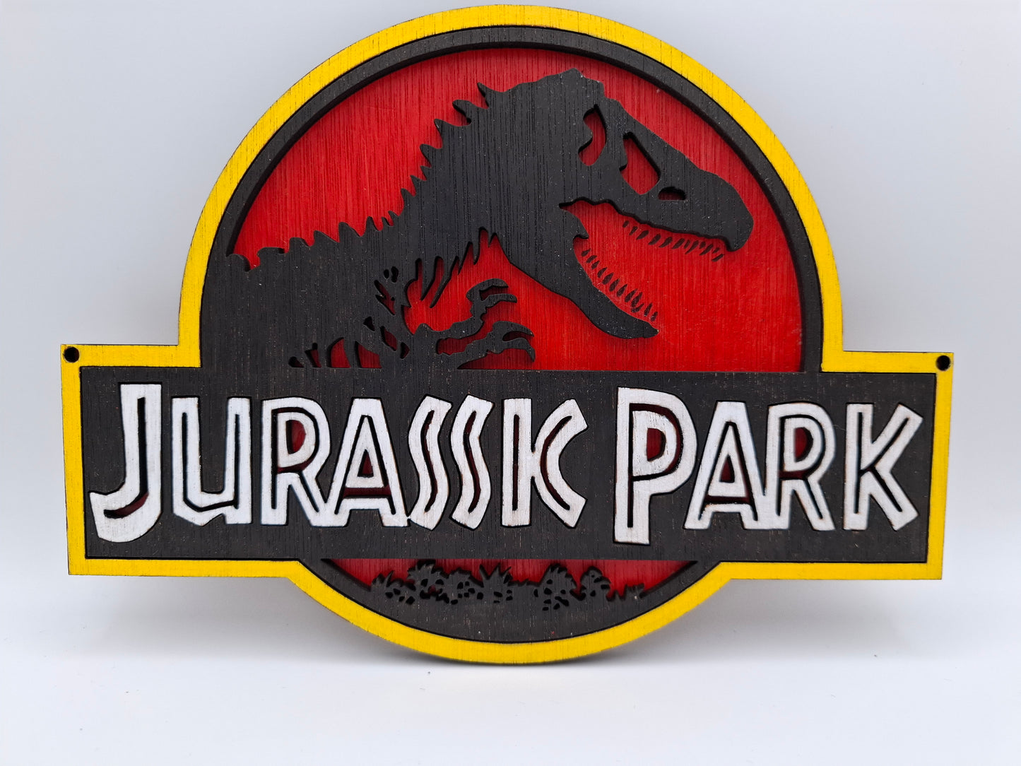 Jurassic Park Wooden Sign