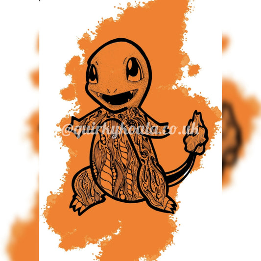 Charmander Fan Art Print