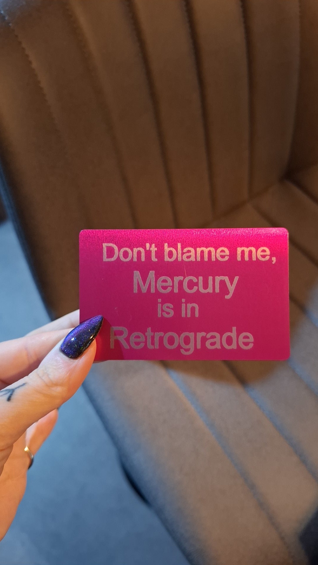 Mercury in Retrograde | Funny Novelty Wallet Card Gift