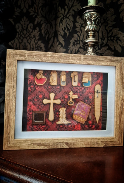 Vampire Hunting Kit 3D Frame Red